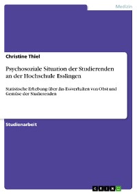 Cover Psychosoziale Situation der Studierenden an der Hochschule Esslingen