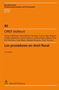 Cover Les procédures en droit fiscal