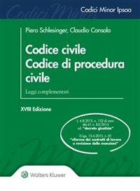 Cover Codice civile. Codice di procedura civile