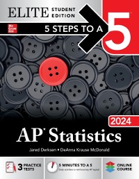 Cover 5 Steps to a 5: AP Statistics 2024 Elite Student Edition