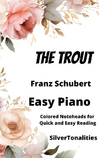 Cover The Trout Easy Piano Sheet Music with Colored Notation