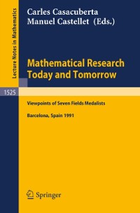 Cover Mathematical Research Today and Tomorrow