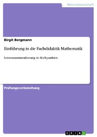 Cover Einführung in die Fachdidaktik Mathematik