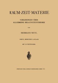 Cover Raum, Zeit, Materie