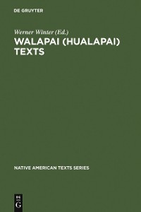 Cover Walapai (Hualapai) Texts