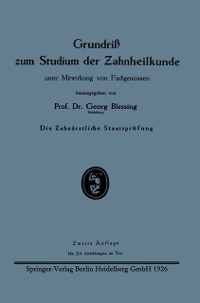 Cover Grundriß zum Studium der Zahnheilkunde