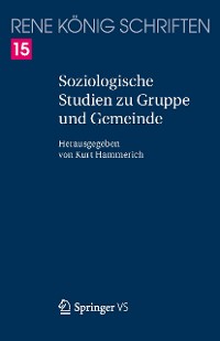 Cover Soziologische Studien zu Gruppe und Gemeinde