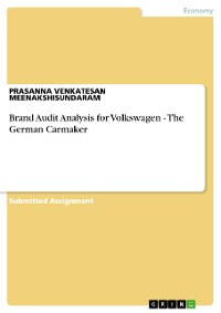 Cover Brand Audit Analysis for Volkswagen - The German Carmaker