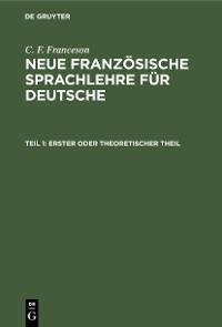 Cover Erster oder theoretischer Theil