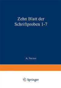 Cover Zehn Blatt der Schriftproben 1–7