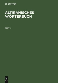 Cover Altiranisches Wörterbuch