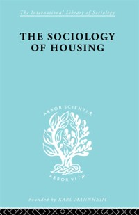 Cover Sociology Of Housing