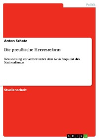 Cover Die preußische Heeresreform