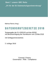 Cover Datenschutzgesetze 2018