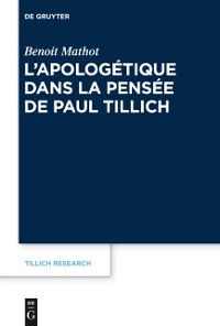 Cover L’apologétique dans la pensée de Paul Tillich