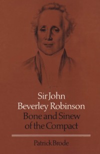 Cover Sir John Beverley Robinson