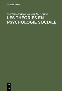Cover Les théories en psychologie sociale