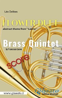 Cover "Flower Duet" abstract theme - Brass Quintet (score)