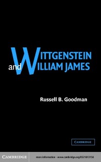 Cover Wittgenstein and William James