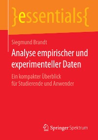 Cover Analyse empirischer und experimenteller Daten