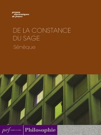 Cover De la constance du sage