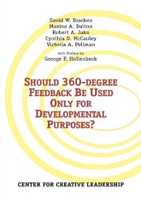 Cover Should 360-degree Feedback Be Only Used For Developmental Purposes?