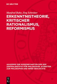 Cover Erkenntnistheorie, kritischer Rationalismus, Reformismus