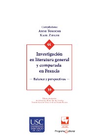 Cover Investigación en literatura general y comparada en Francia