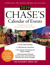 Cover Chase's Calendar of Events 2019