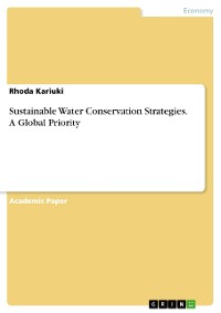 Cover Sustainable Water Conservation Strategies. A Global Priority