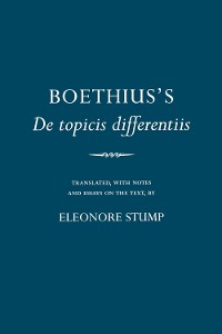 Cover Boethius's "De topicis differentiis"