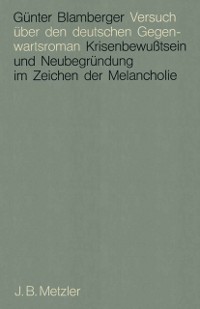 Cover Versuch über den deutschen Gegenwartsroman