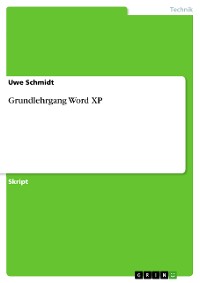 Cover Grundlehrgang Word XP
