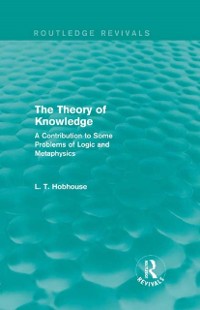 Cover The Theory of Knowledge (Routledge Revivals)