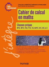 Cover Cahier de calcul en maths