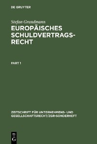 Cover Europäisches Schuldvertragsrecht