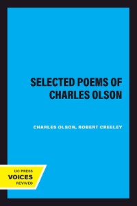 Cover Selected Poems of Charles Olson