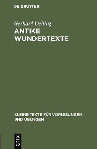 Cover Antike Wundertexte
