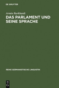 Cover Das Parlament und seine Sprache