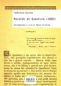 Cover Ricordi di Questura (1882)