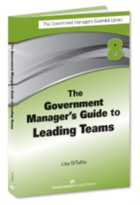 Cover Government Manager's Guide to Leading Teams