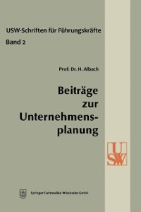 Cover Beiträge zur Unternehmensplanung