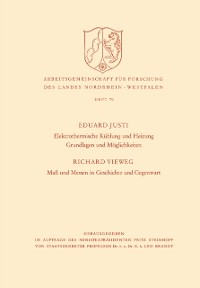 Cover Elektrothermische Kühlung und Heizung Grundlagen und Möglichkeiten. Maß und Messen in Geschichte und Gegenwart