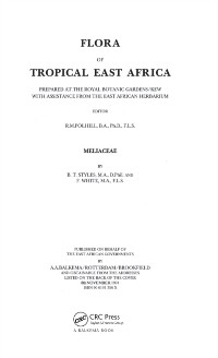Cover Flora of Tropical East Africa - Meliaceae (1991)