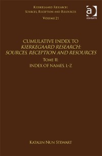 Cover Volume 21, Tome II: Cumulative Index