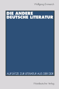 Cover Die andere deutsche Literatur