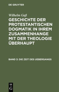 Cover Die Zeit des Uebergangs