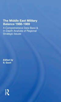 Cover Middle East Military Balance 1988-1989