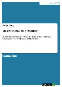 Cover Transvestismus im Mittelalter