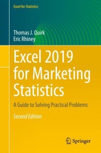 Cover Excel 2019 for Marketing Statistics